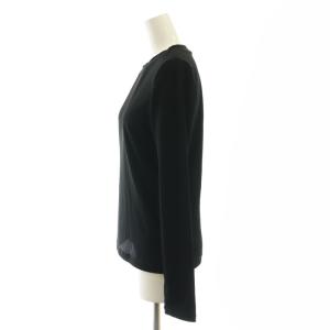 ADORE 長袖カットソー リブ クルーネック 38 黒 ブラック /AT OS