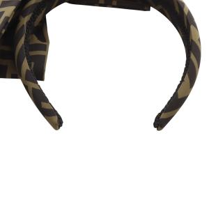 FENDI KIDS ズッカ柄 カチューシャ カーキ 緑 黒 ブラック /SR7