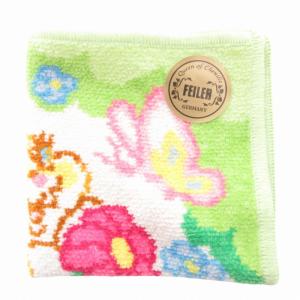 FEILER タグ付き 24SS 店舗限定 ハッピースプリング ミスバニー Disney ハンカチ ハンドタオル 花柄