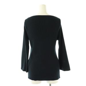 L'Appartement SLIT RIB KNIT ニット セーター 長袖 リブ ネイビー /ES OS