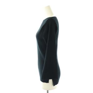 L'Appartement SLIT RIB KNIT ニット セーター 長袖 リブ ネイビー /ES OS