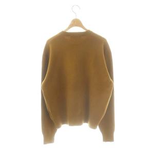 CABaN 24SS コットンカシミヤ ポケットクルーネックカーディガン 長袖 M キャメル色 /SY OS