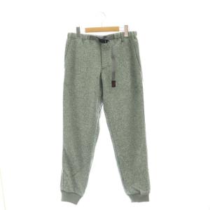 ボンディングニットフリースナローリブパンツ ジョガー S グレー /AT OS