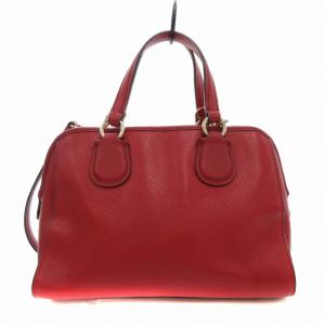 COACH 33735 ミニ ノリータ サッチェル 2WAY ハンドバッグ ショルダーバッグ レザー ロゴ 赤 レッド