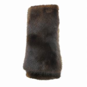 ティペット マフラー ミンクファー 茶 ブラウン /HO