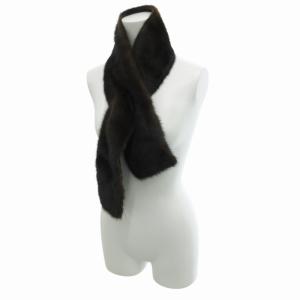 Max Mara ティペット マフラー ミンクファー 茶 ブラウン /HO