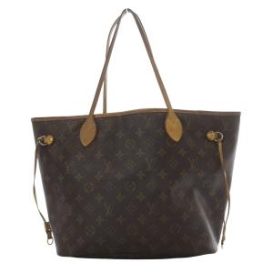 LOUIS VUITTON モノグラム ネヴァーフル PM トートバッグ ブラウン M40155