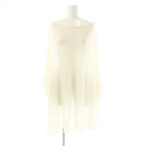Linen Cape ニット ポンチョ リネン オフホワイト /ES OS