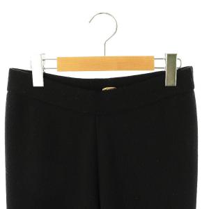 MUSE de Deuxieme Classe 24AW SMOOTH KNIT パンツ ニット イージー ウール 36 ブラック /DO OS