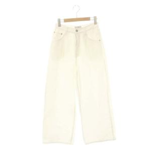 24SS タック ワイドデニムパンツ  36 ホワイト /ES OS