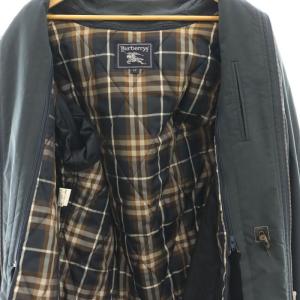 burberrys プローサム チェック中綿ライナー付フードコート LY チャコールグレー