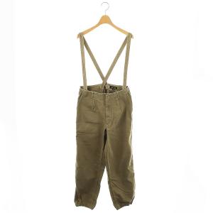 コットンピケサスペンダーパンツ ワークパンツ 38 カーキ /ES OS