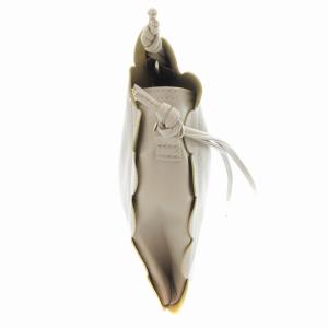 LUDLOW 美品 ショルダーバッグ スカラップ レザー ベージュ /JS