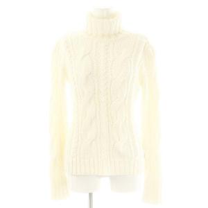 ケーブル編タ?トルネックニット セーター 40 オフホワイト 23983 /DO OS