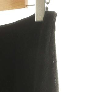 Jean Paul GAULTIER FEMME ウール ティアード スカート 40 黒 /MI OS