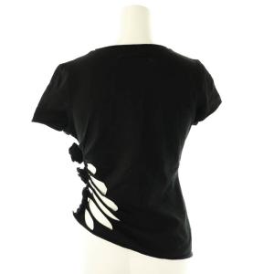 Jean Paul GAULTIER FEMME 穴開きデザイン 半袖 カットソー 40 黒 /MI OS