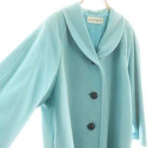 GIVENCHY ラウンドカラー コート 13 水色 /MI OS
