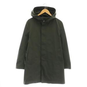 ポリエステルフーディコート 薄手 ミドル丈 38 カーキ /AT OS AD