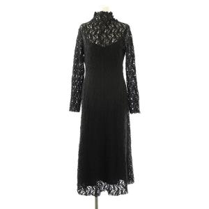 ストレッチレースロングワンピース 1 ブラック /DF OS SH