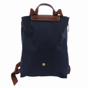 Longchamp LE PLIAGE SAC A DOS リュックサック バックパック ナイロン 紺 ネイビー /JS SH