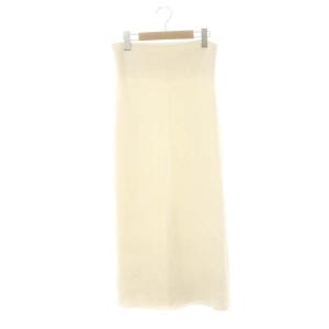シルクコンティールスカート タイトスカート ニット ロング 38 オフホワイト /ES OS SH