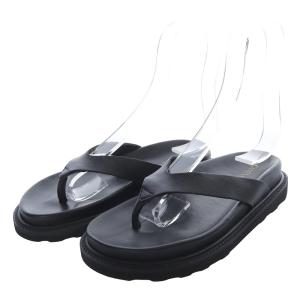 トングサンダル プラットフォーム レザー 5 ブラック /YO17 SH