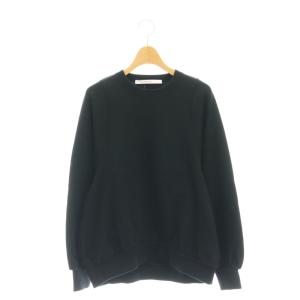 ウラケボリュームスリーブプルオーバー トレーナー スウェット F 黒 ブラック /AT OS