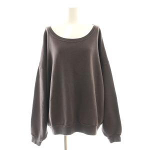 T/C ウラケSweat プルオーバー アパルトモン取扱い トレーナー F 茶 ブラウン /AT OS