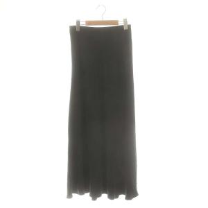 Cu/R マキシスカート ロング フレア ブラック /DO OS