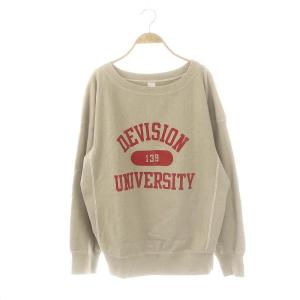DEVISION スウェット アパルトモン取扱い 長袖 F ベージュ /SY OS