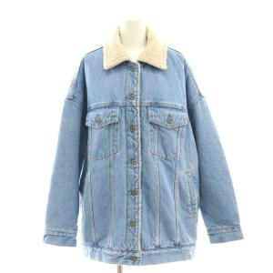 5 1/2 3RDラインボアデニムジャケット Gジャン 36 青 ブルー /AT OS