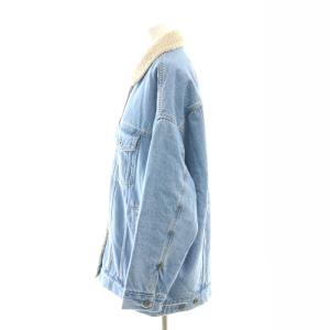 Spick&Span 5 1/2 3RDラインボアデニムジャケット Gジャン 36 青 ブルー /AT OS