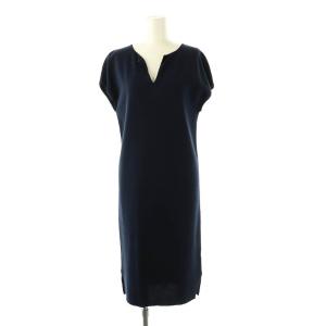 ミラノリブスキッパー ワンピース フレンチスリーブ 38 ネイビー /CX OS