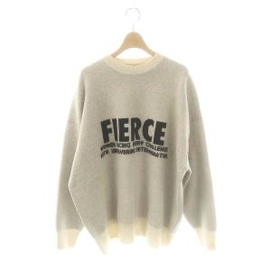 24AW ダブルジャガードロゴニットプルオーバー セーター オフホワイト ブラック /DO OS