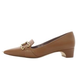 MANOLO BLAHNIK PHOBEPLA スターバックル パンプス ハイヒール ポインテッドトゥ レザー 37 ブラウン /YO14