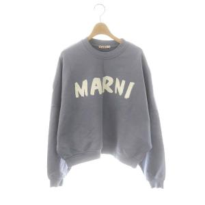 24AW ロゴ ドロップショルダー クルーネックスウェット トレーナー 38 ブルーグレー FLJE0185P2