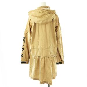 PEARLY GATES エコユースナイロンストレッチ防水透湿CRAFTEVOレインコート ロング ジップアップ 1 ベージュ ブラック