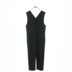 トロピカルレーヨンストレッチ オールインワン テーパード 32 黒 ブラック /AT OS