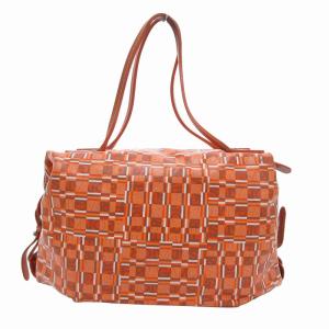 Salvatore Ferragamo トートバッグ ロゴ 総柄 オレンジ /JS