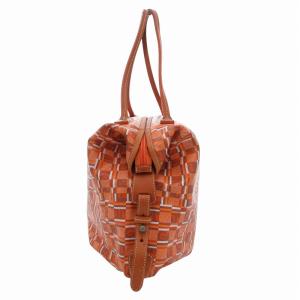 Salvatore Ferragamo トートバッグ ロゴ 総柄 オレンジ /JS