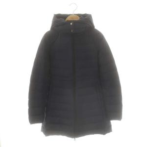 フーディー ダウンコート XS 紺 ネイビー /SY OS