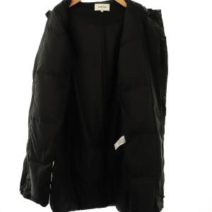 ENFOLD PEツイル WOOL×ダウンコート アウター 38 ブラック /DF OS