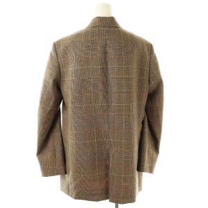 MUSE de Deuxieme Classe CARETTE テーラードジャケット チェック 2B ウール モカ オレンジベージュ ライトベージュ /DO