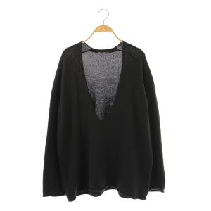 24SS Cotton V N ニット セーター Vネック ダークブラウン /DO OS