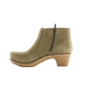 DANSKO Maria Milled Nubuck ブーツ ショート チャンキーヒール レザー フルグレイン 38