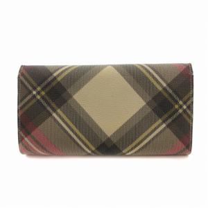 Vivienne Westwood オーブ ウォレット チェック柄 レザー ピンク ベージュ