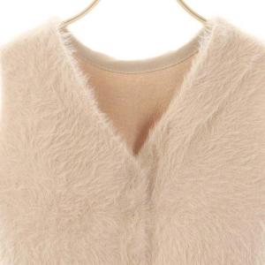 Apuweiser-riche 23AW 前後2WAYフェザーニットプルオーバー ノースリーブ 2 ピンク /HK OS