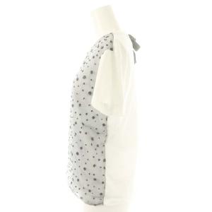 miumiu 半袖カットソー 切替 S グレー 黒 白 /MI OS