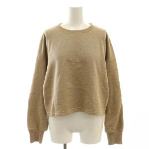 24AW ラメ ワイド スウェットプルオーバー トレーナー ショート丈 F ベージュ 24070900501030