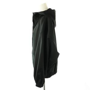 Framework 24SS タフタブルゾン ジャケット ジップアップ フード ブラック /DO OS